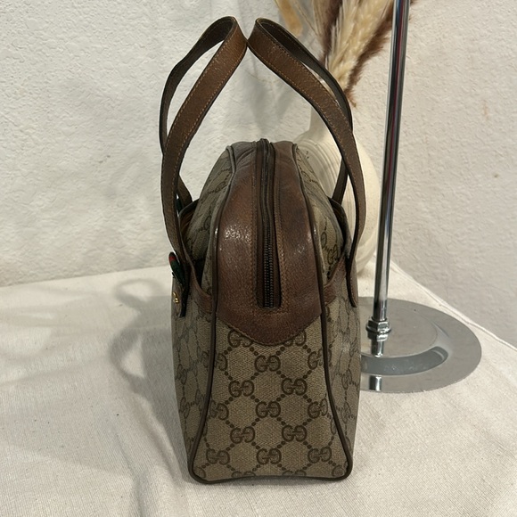 GUCCI LEATHER BOSTON HAND BAG - Picture 4 of 14